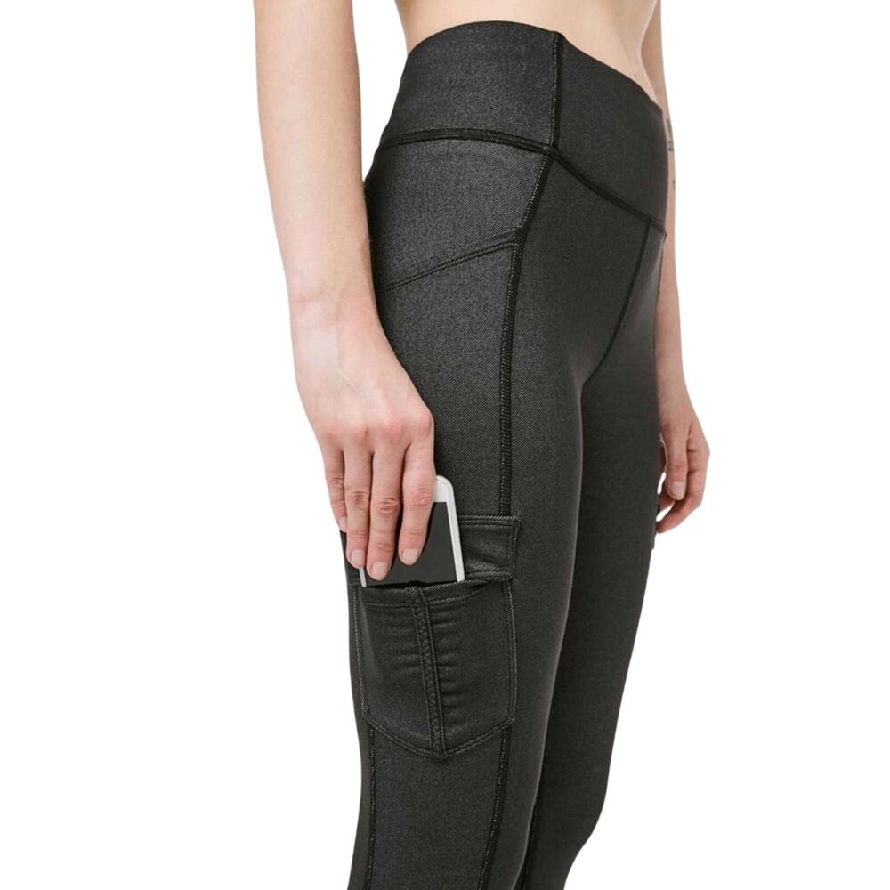 Lululemon Scenic Route 7/8 Activewear Pocket Leggings 25" Black Size 10 - Picture 5 of 16